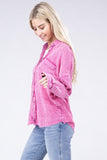 Washed Double Gauze Button Down Shirt • More Colors