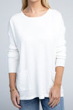 Viscose Front Pockets Sweater • More Colors