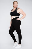 Curvy Size V Waist Full Length Leggings • More Colors