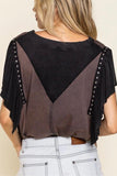 POL Studded Flutter Sleeve T-shirt • More Colors