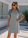 Leopard Print Round Neck Dress • More Colors