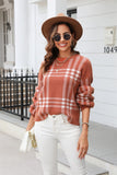 Printed Round Neck Dropped Shoulder Sweater • More Colors