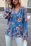 Floral Print Flounce Sleeve Blouse • More Colors