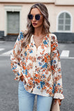 Floral Print Flounce Sleeve Blouse • More Colors