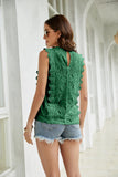 Lace Scalloped Keyhole V-Neck Tank • More Colors