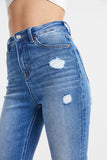 BAYEAS High Waist Distressed Raw Hew Skinny Jeans