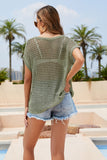 Round Neck Openwork Top/Cover Up • More Colors