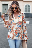 Floral Print Flounce Sleeve Blouse • More Colors