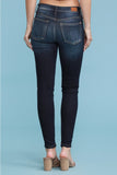 Dark Wash Mid Rise Denim