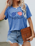 US Flag Glasses Graphic Tee • More Colors