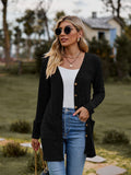 Ribbed Button-up Cardigan with Pockets • More Colors