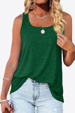 Curved Hem Square Neck Tank • More Colors