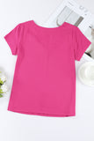 Crisscross Short Sleeve Top