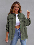 Relaxed Fit Distressed Denim Jacket • More Colors