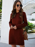 Round Neck Long Sleeve Tunic/Dress with Pockets • More Colors