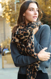 Leopard Print Blanket Scarf