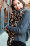 Leopard Print Blanket Scarf