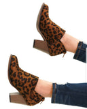 Leopard Booties