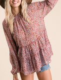 Bella Boho Sheer Floral Top