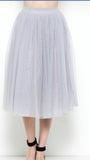 Tulle Midi Skirt
