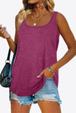 Curved Hem Square Neck Tank • More Colors