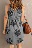 Printed Button Down Sleeveless Dress • More Colors