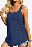 Curved Hem Square Neck Tank • More Colors