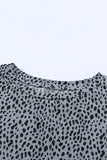 Animal Print Round Neck Tunic Tee with Pockets • More Colors