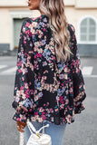 Floral Print Flounce Sleeve Blouse • More Colors