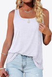 Curved Hem Square Neck Tank • More Colors