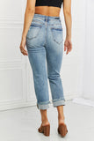 RISEN Leilani Distressed Straight Leg Jeans