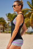 Printed Scoop Neck Three-Piece Swim Set • More Colors