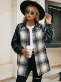 Plaid Button Down Raglan Sleeve Jacket • More Colors