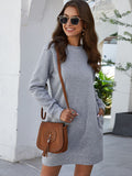 Round Neck Long Sleeve Tunic/Dress with Pockets • More Colors