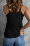 Double-Strap Notched Neck Tank • More Colors
