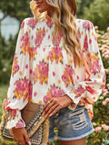 Floral Smocked Lantern Sleeve Blouse • More Colors