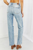 Judy Blue Natalie Distressed Straight Leg Jeans