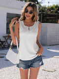 Half-Zip Round Neck Tank • More Colors