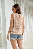 Lace Scalloped Keyhole V-Neck Tank • More Colors