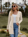 Ribbed Button-up Cardigan with Pockets • More Colors