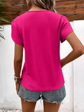 Strappy V-Neck Petal Sleeve Top • More Colors