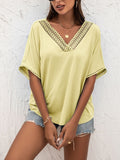 V-Neck Short Sleeve Blouse • More Colors