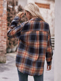 Plaid Dropped Shoulder Longline Shirt • More Colors