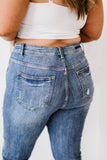 RISEN Melissa High Rise Distressed Skinny Jeans