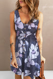 Printed Button Down Sleeveless Dress • More Colors