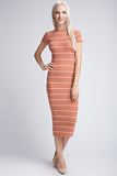 Striped Midi Dress
