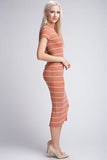 Striped Midi Dress