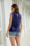 Lace Scalloped Keyhole V-Neck Tank • More Colors
