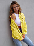 Relaxed Fit Distressed Denim Jacket • More Colors