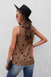 Star Print Tank with Slits • More Colors